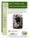 Cover of a Guild to Local Food Sales featuring a man in the grocery store.